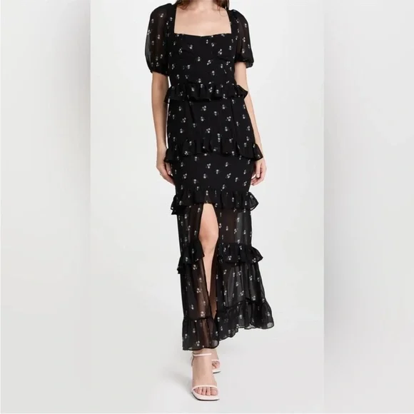 Wayf Black Floral Maxi Dress - Picture 5 of 5